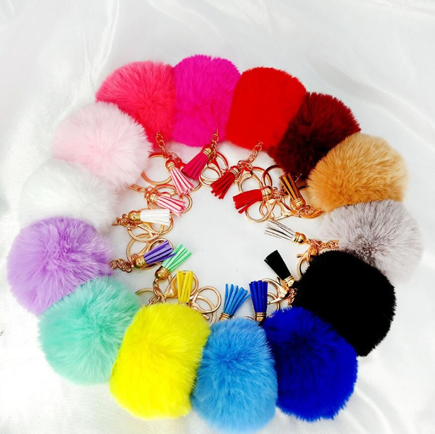 New fringe Plush key chain pendant lady bag pendant creative gift