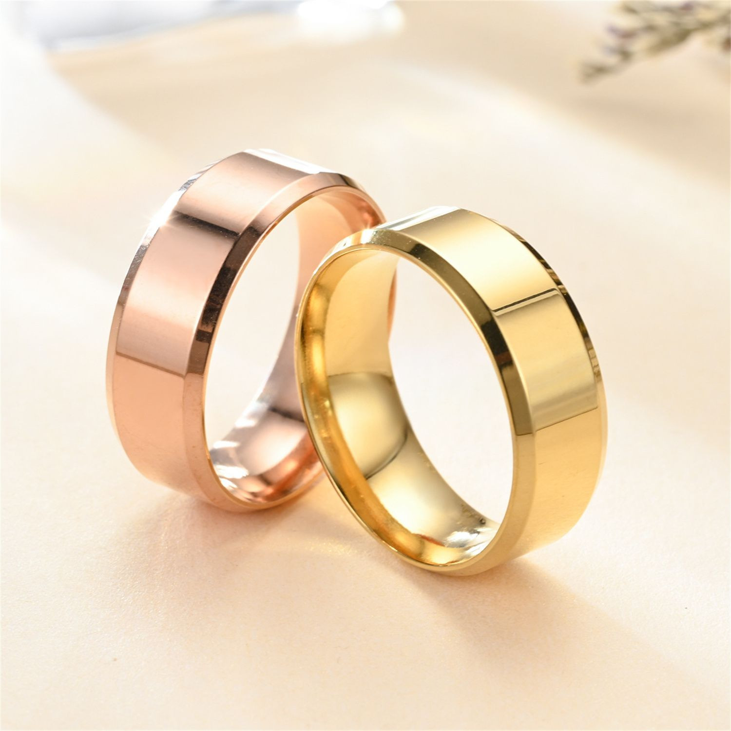 Factory direct sales European and American fashion simple metal ring