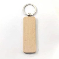 Factory direct sales Wooden key chain laser lettering LOGO creative small gift