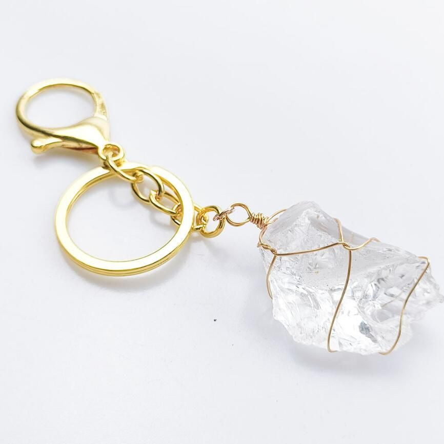 Hot selling Hand wound irregular Crystal key chain