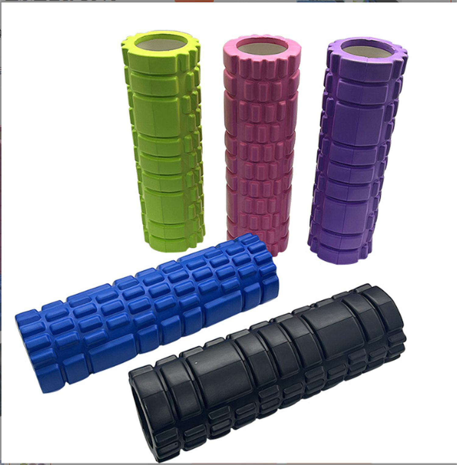 Manufacturers direct hollow yoga roll muscle relaxation roller yoga stick