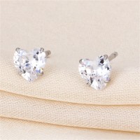 Factory wholesale fashion simple zircon  exquisite gem stud earring