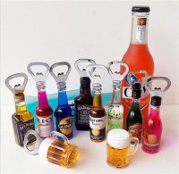 Wholesale custom multi-function bottle opener fridge magnet