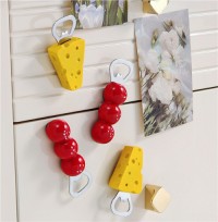 Wholesale custom multi-function bottle opener fridge magnet