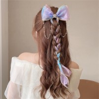 Hot selling super immortal bow tiara ribbon hairpin