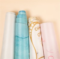 Mute Ultra-Thin suede yoga mat for Sweat Absorption