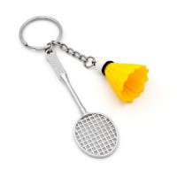 Simulation Badminton key ring souvenir creative gift