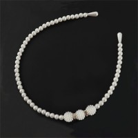 Hot selling high end handmade beaded pearl hairband