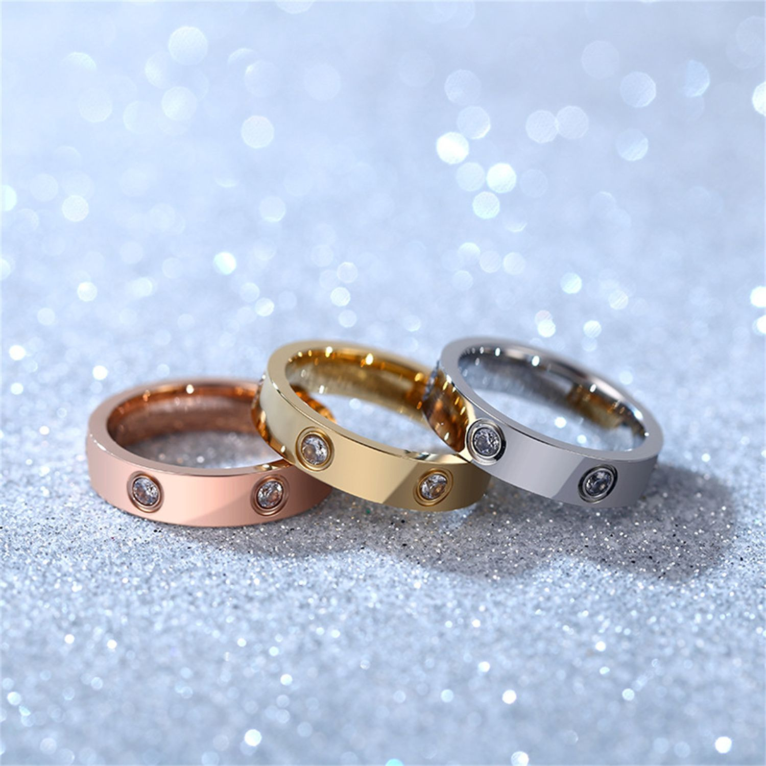 Factory direct sales European and American fashion simple metal ring