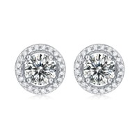 Wholesale new high-end fashion womens silver stud earrings