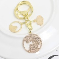 Hot sales New creative cutout dripping oil Metal key chain