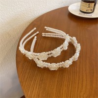 Hot selling high end handmade beaded pearl hairband