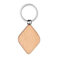 Factory direct sales Wooden key chain laser lettering LOGO creative small gift