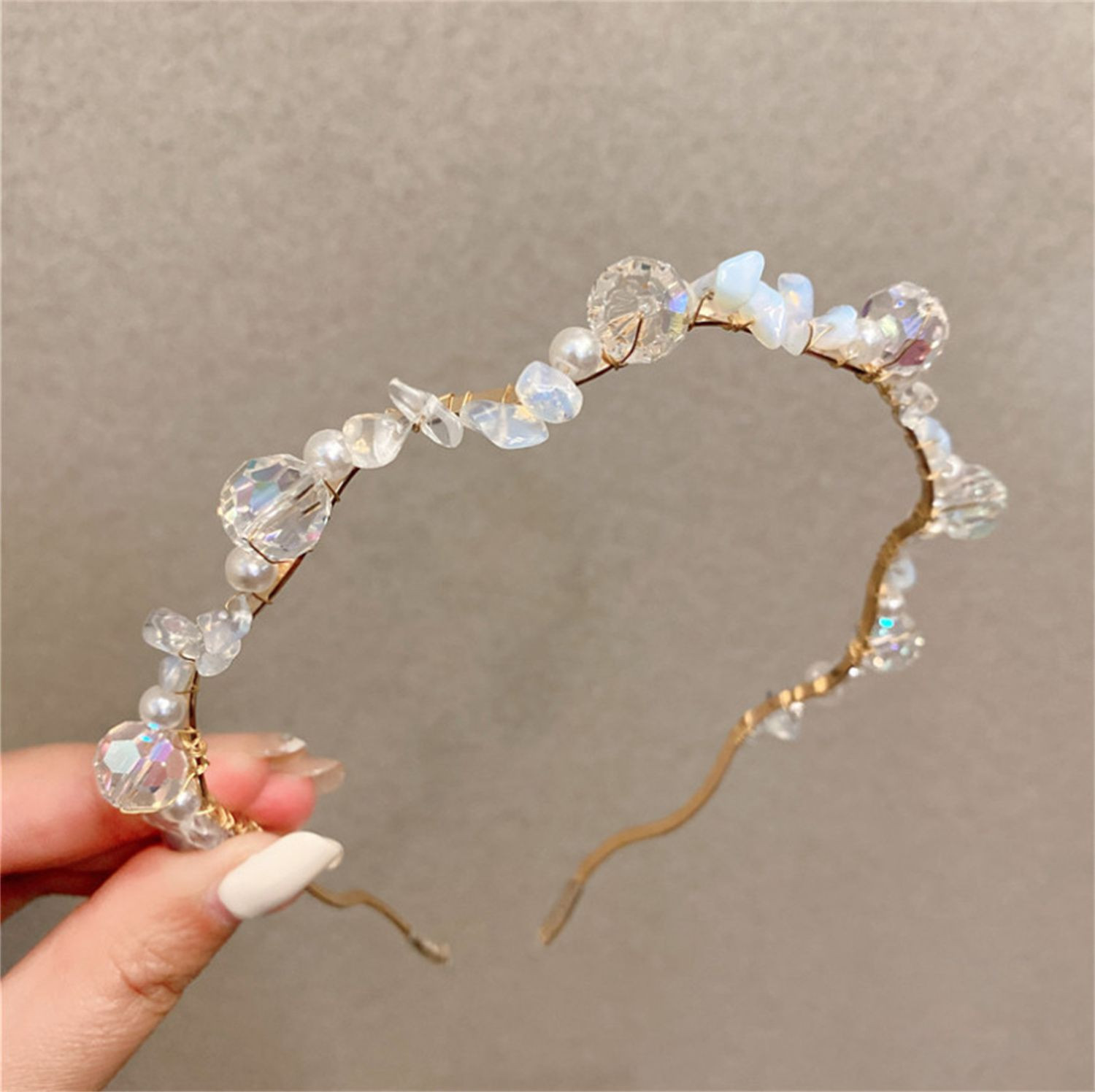 Hot sale summer style creative non-slip baroque crystal hairband