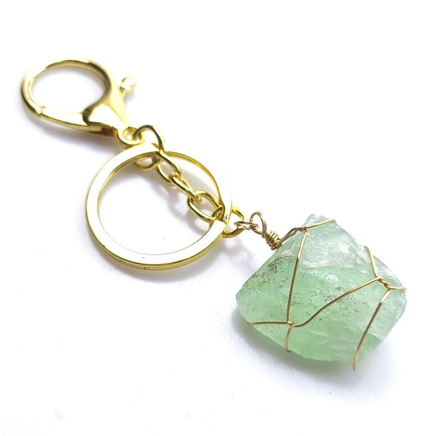 Hot selling Hand wound irregular Crystal key chain