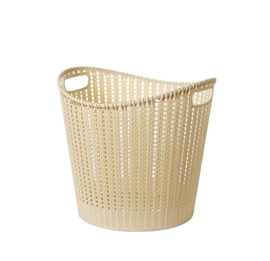 Household plastic laundry basket for Organized Clothes Storage