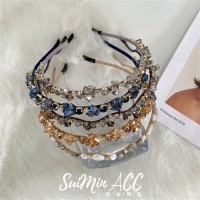 Hot sale summer style creative non-slip baroque crystal hairband