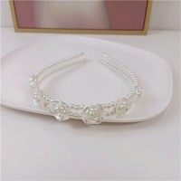 Hot selling high end handmade beaded pearl hairband