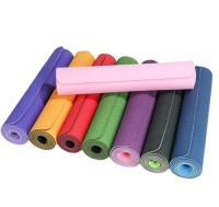 Wholesale environmentally friendly odor free double layer yoga mat