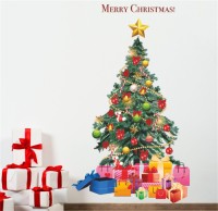 Wholesale living room bedroom decoration self-adhesive christmas tree wall sticker