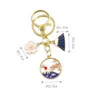 Hot sales New creative cutout dripping oil Metal key chain