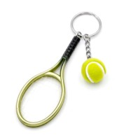 Wholesale mini tennis racket hanging ornaments sports Tennis key chain gifts