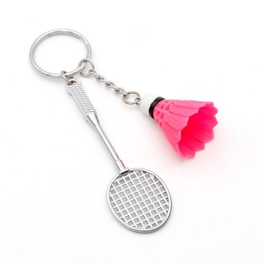 Simulation Badminton key ring souvenir creative gift